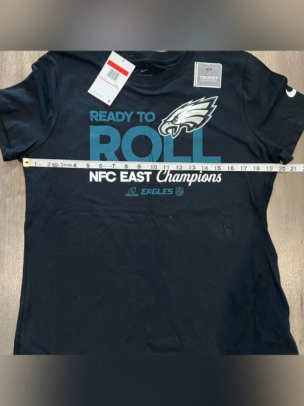 Nike Philadelphia Eagles NFC Champions T-Shirt Size Womens Large Black NWT